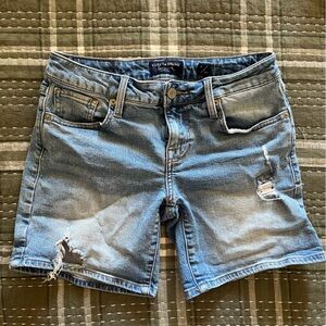 Lucky Brand Blue Distressed Denim Shorts
